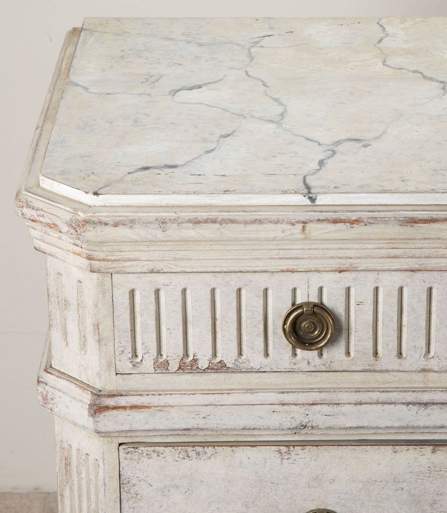 Pair of 20th Century Swedish Gustavian Style Chests of Drawers CC1342379
