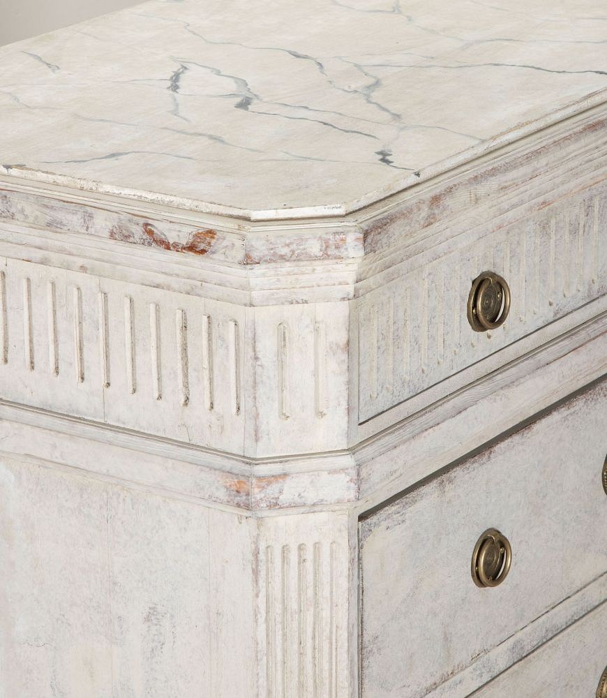 Pair of 20th Century Swedish Gustavian Style Chests of Drawers CC1342379
