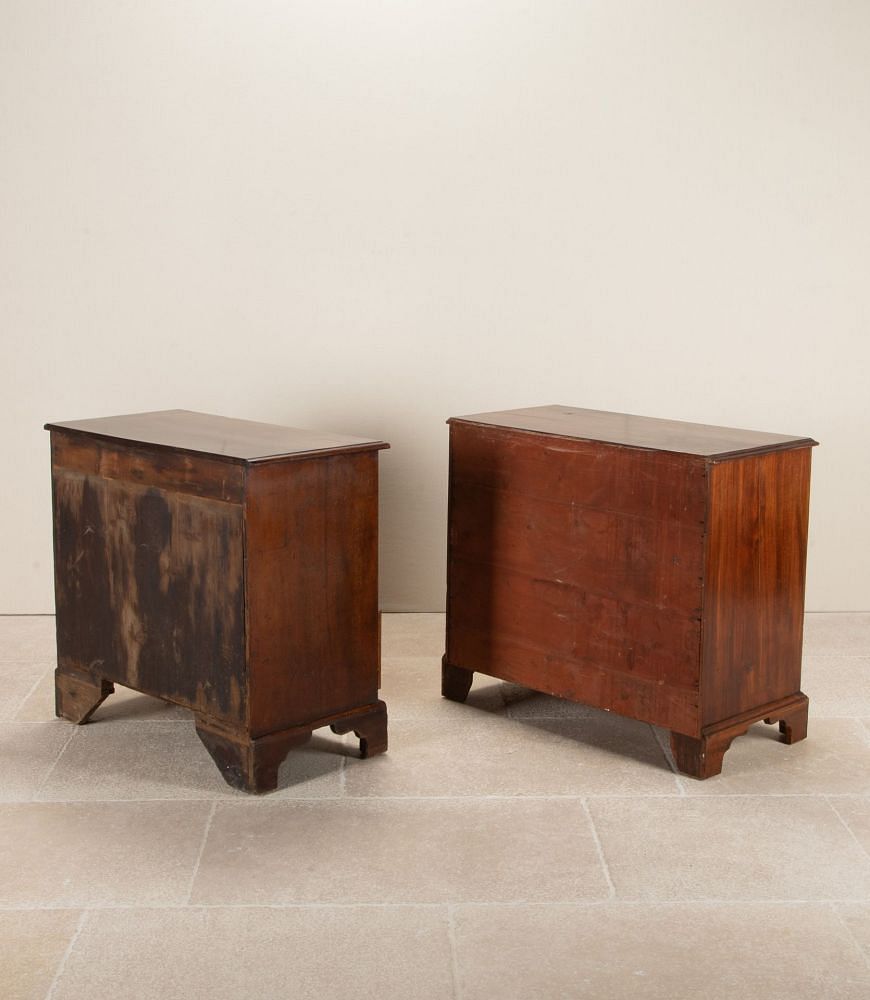 Matched Pair of 18th Century Mahogany George III Chest of Drawers CC3442949