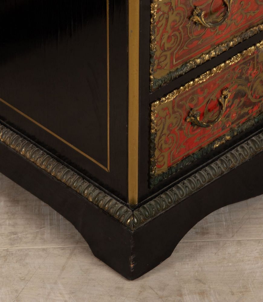 Pair of 19th Century French Boulle Tortoiseshell Commodes CC4140306