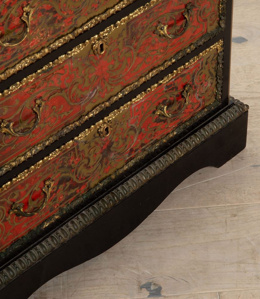 Pair of 19th Century French Boulle Tortoiseshell Commodes CC4140306