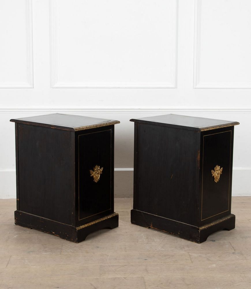 Pair of 19th Century French Boulle Tortoiseshell Commodes CC4140306