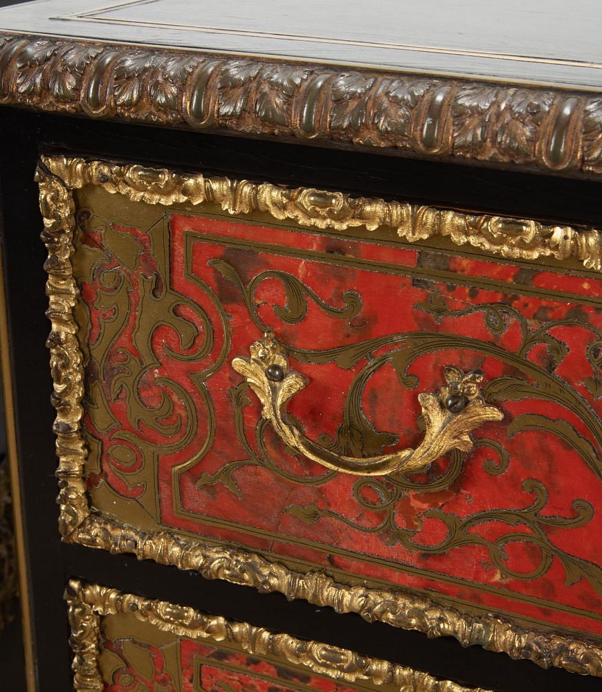 Pair of 19th Century French Boulle Tortoiseshell Commodes CC4140306