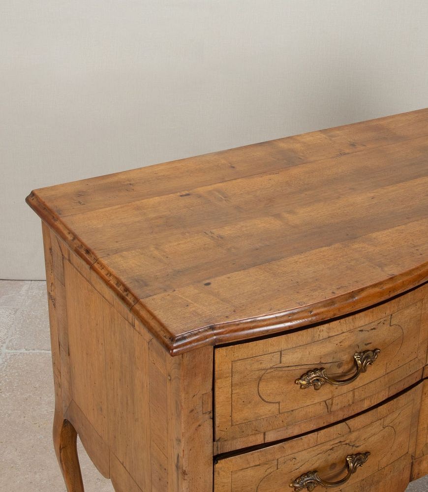 20th Century French Two Drawer Walnut Commode CC4842857