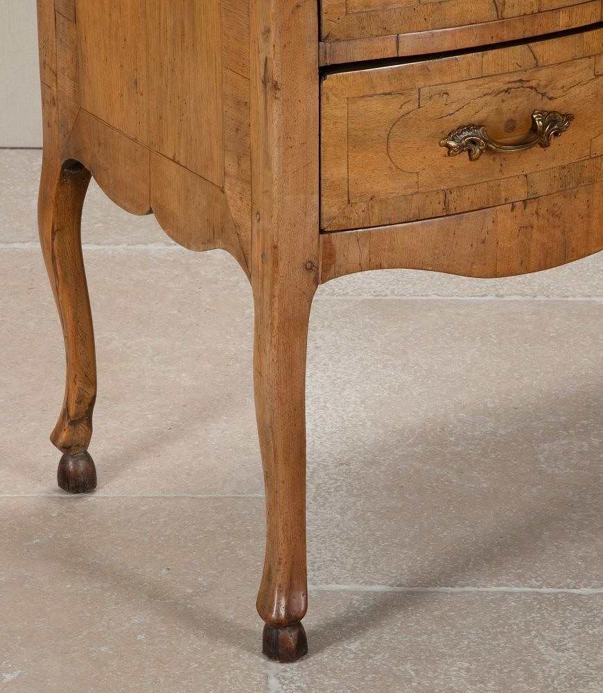 20th Century French Two Drawer Walnut Commode CC4842857