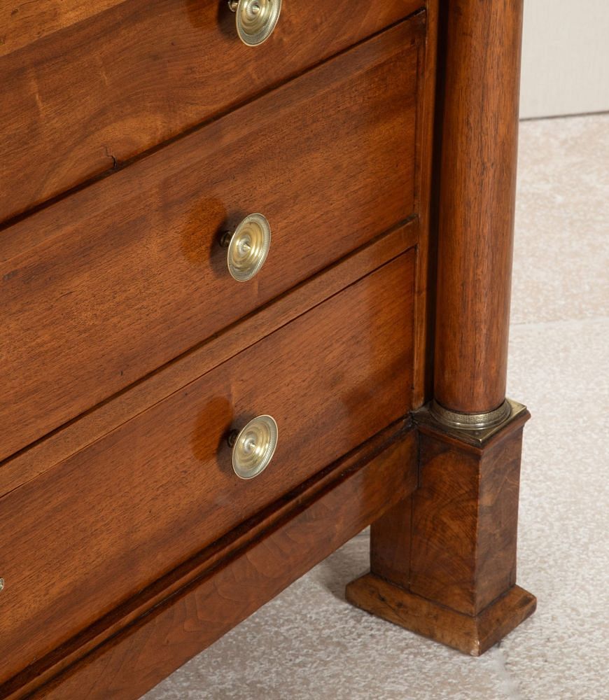 19th Century French Empire Period Walnut Commode CC5242680