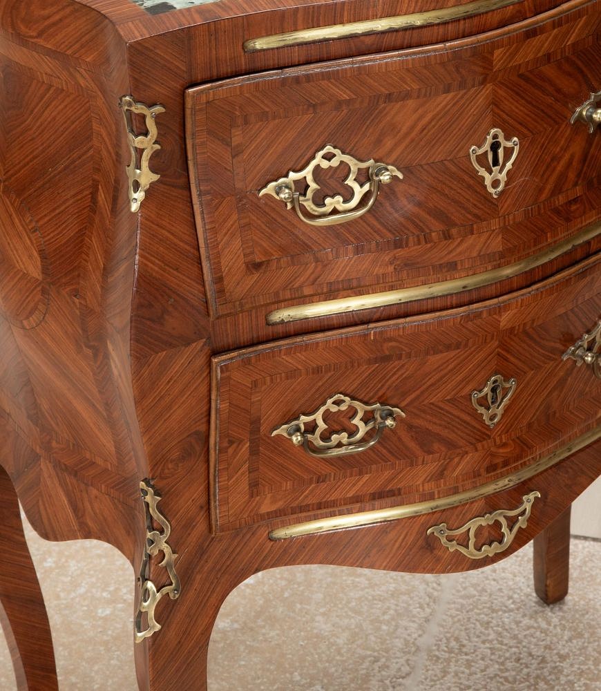 Pair of Small 19th Century Italian Louis XV Italian Commodes CC5242706