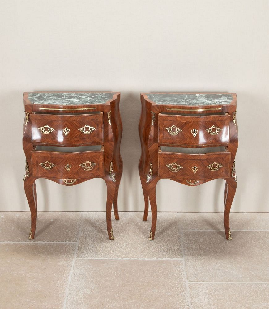 Pair of Small 19th Century Italian Louis XV Italian Commodes CC5242706