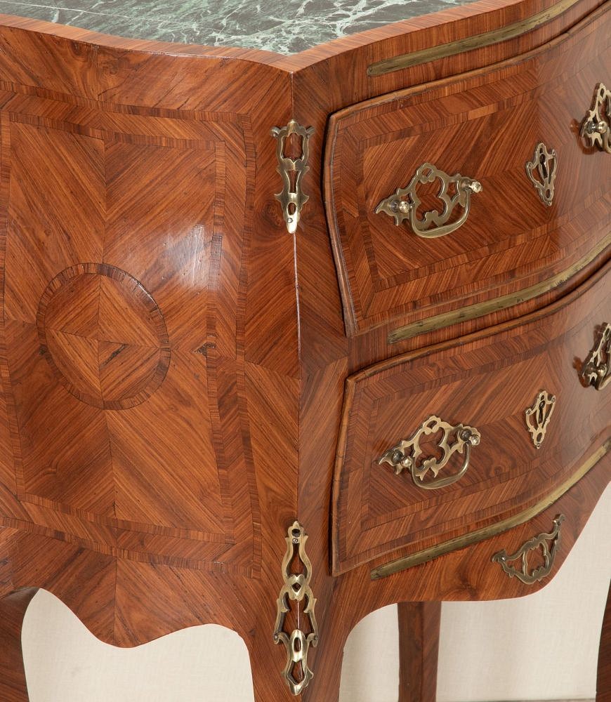 Pair of Small 19th Century Italian Louis XV Italian Commodes CC5242706