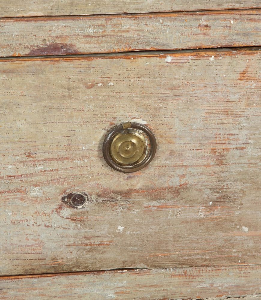 Early 19th Century Gustavian Chest in Original Blue Paint CC6038477