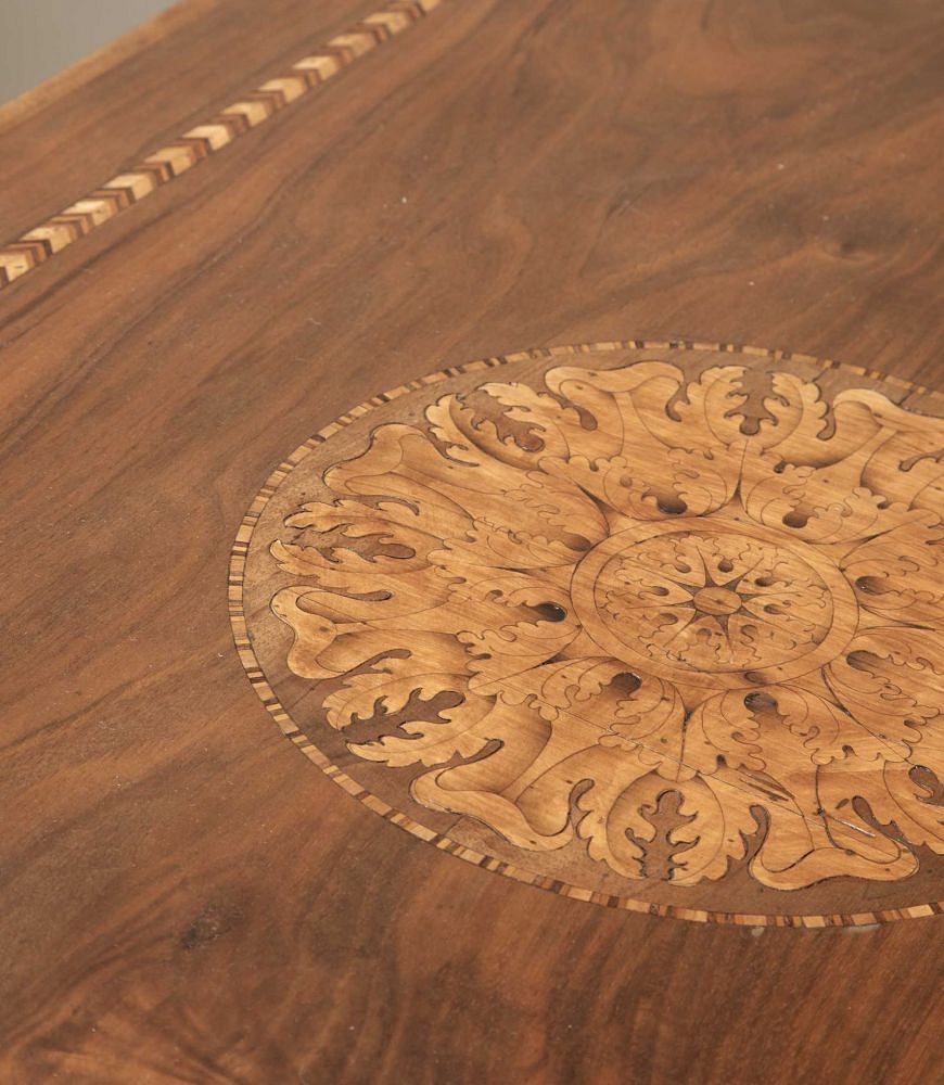 Pair of 19th Century Italian Walnut and Inlaid Commodes CC6542548