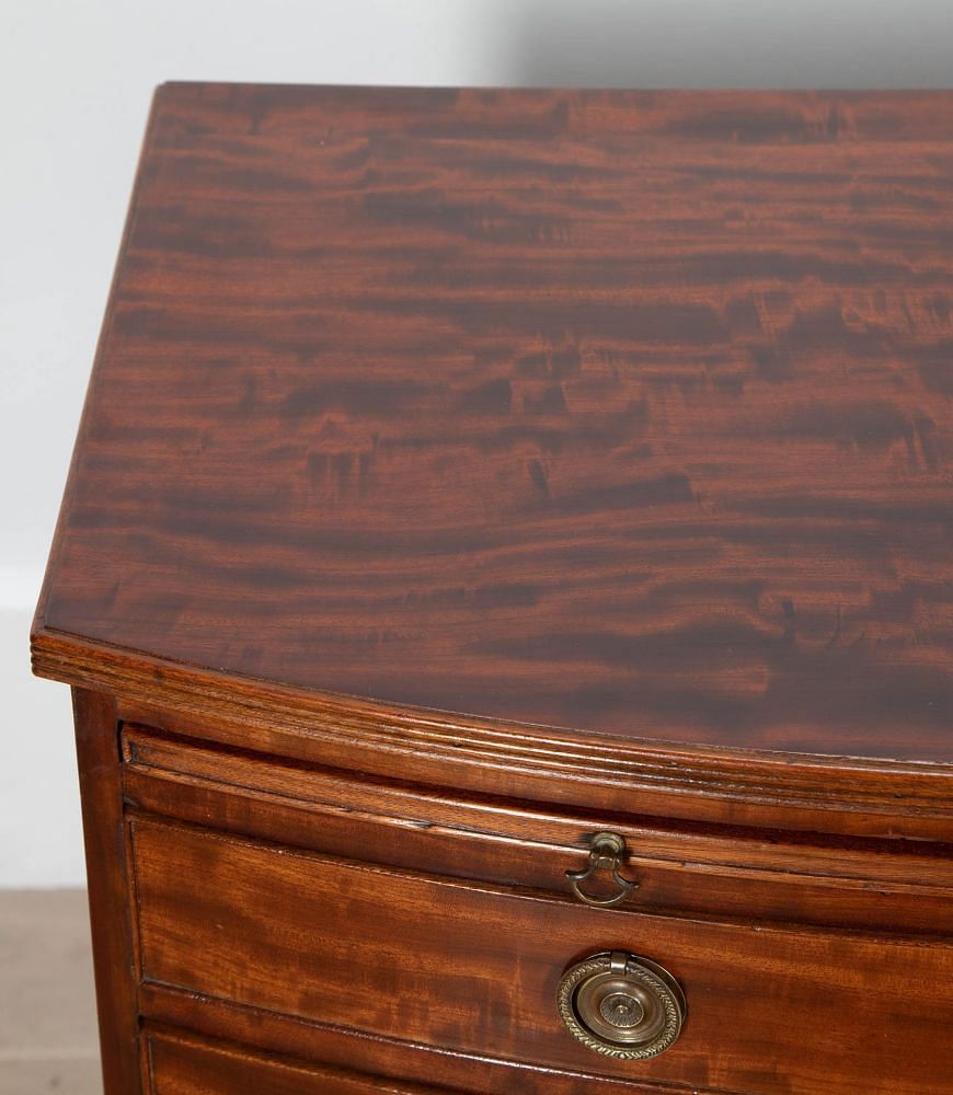 19th Century Mahogany Bow Fronted Chest of Drawers CC7035816