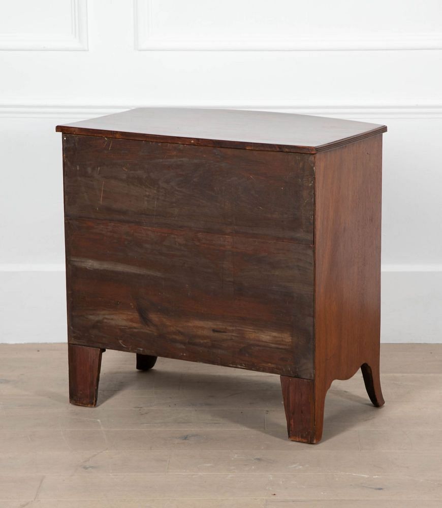 19th Century Mahogany Bow Fronted Chest of Drawers CC7035816