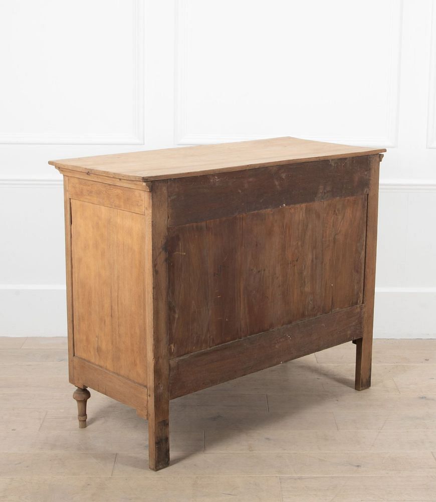 Early 19th Century Scrubbed Oak Commode CC8538943