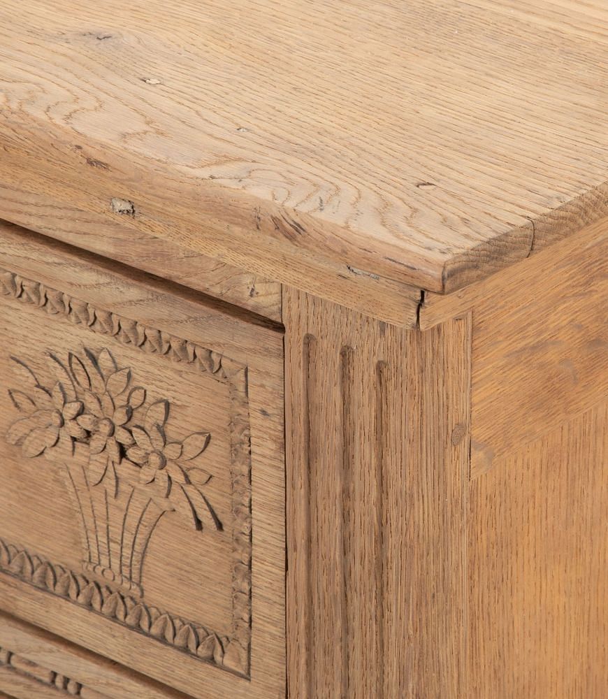 Early 19th Century Scrubbed Oak Commode CC8538943
