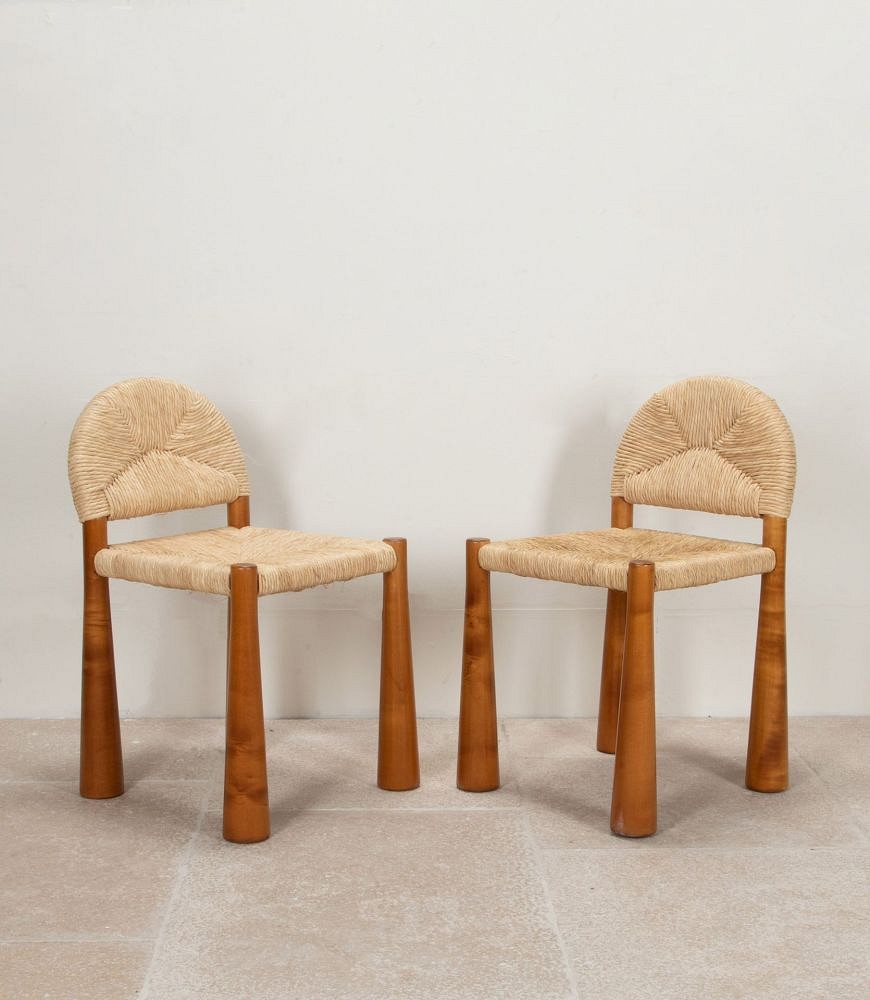 Set of Six 20th Century Italian Chairs by Alessandro Becchi CD4641836