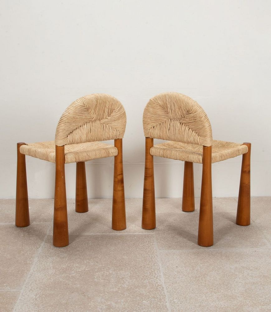 Set of Six 20th Century Italian Chairs by Alessandro Becchi CD4641836