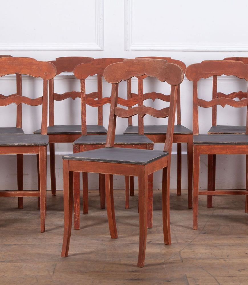 Set of Twelve 19th Century Swedish Side Chairs CD7534933