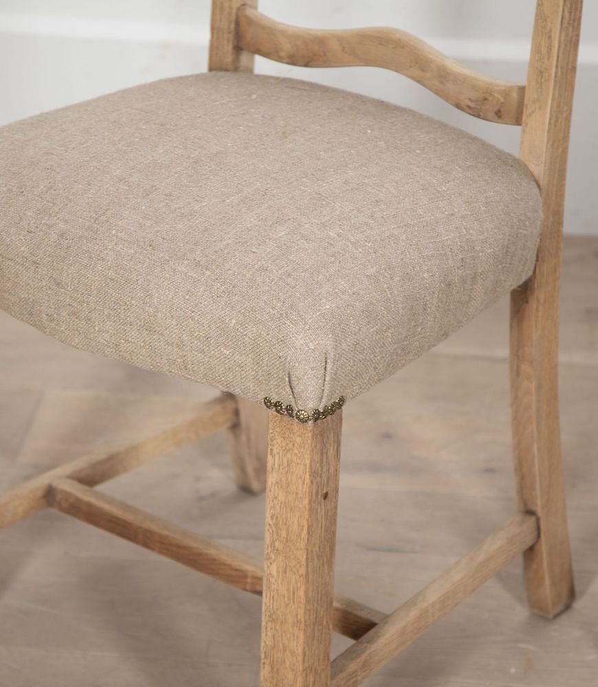 Set of Twelve Bleached Oak Dining Chairs CD8434883