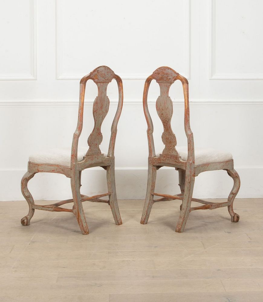 Pair of Late 18th Century Swedish Rococo Chairs CH0141194