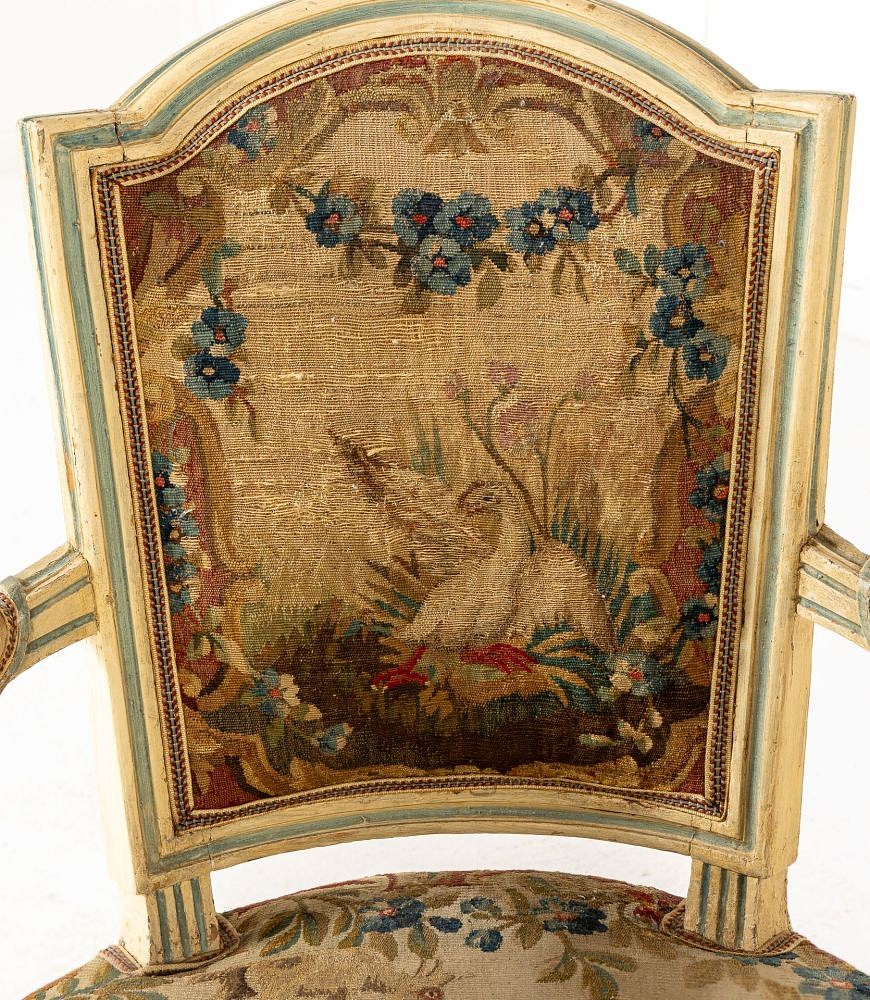 Pair of 18th Century French Painted Armchairs CH0639967