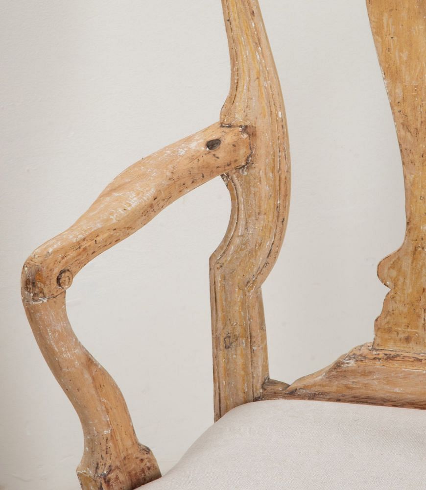 Pair of Late 18th Century Swedish Rococo Period Armchairs CH1341576