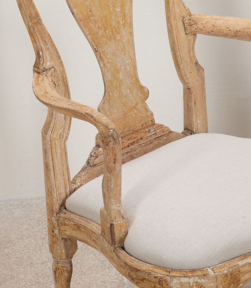Pair of Late 18th Century Swedish Rococo Period Armchairs CH1341576