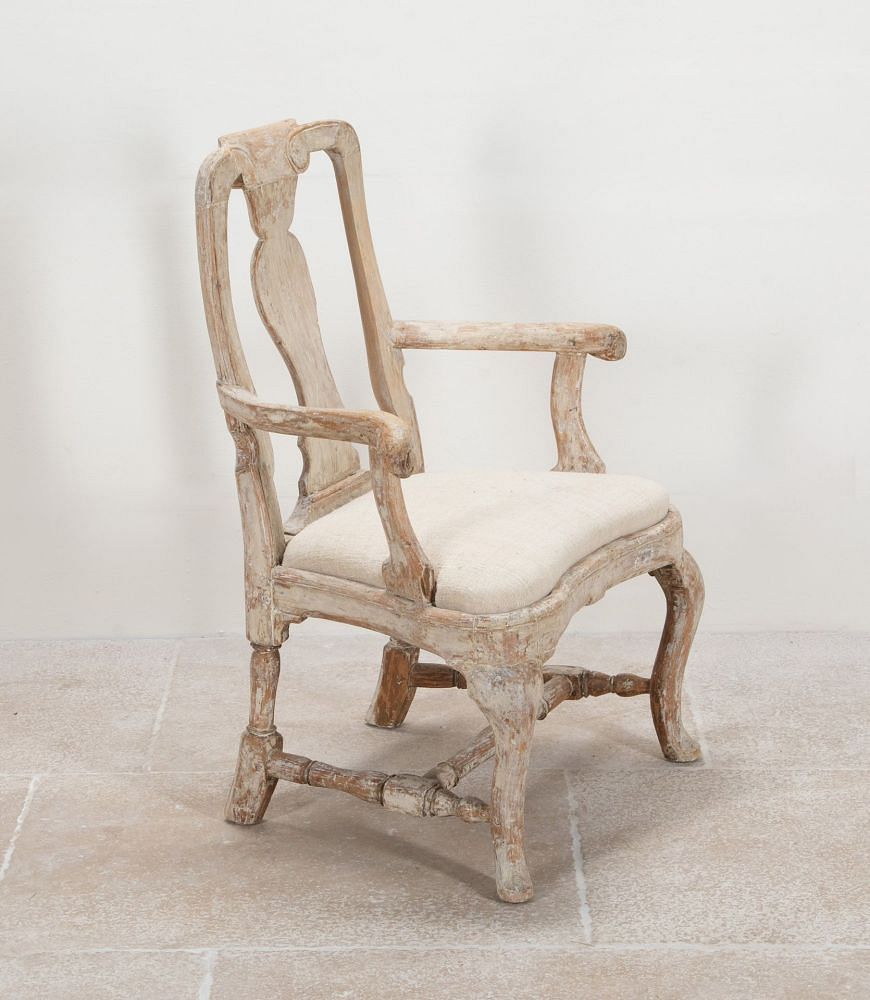 Late 18th Century Swedish Rococo Period Armchair CH1341577