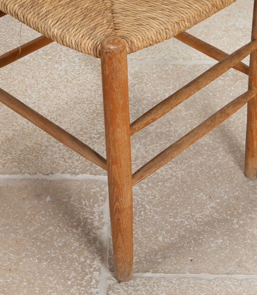 Pair of 20th Century French Charlotte Perriand Style Side Chairs CH2942478