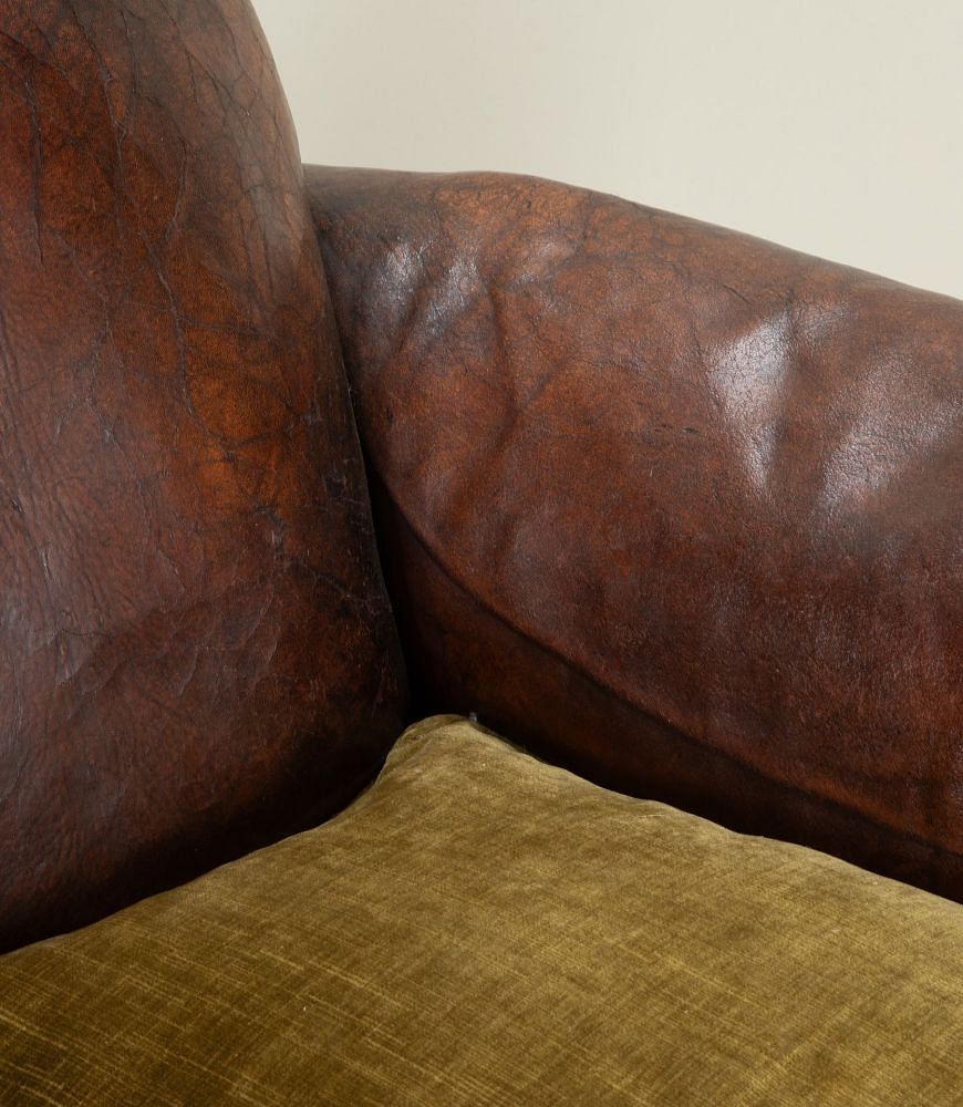 20th Century French Leather Club Chair CH3241319