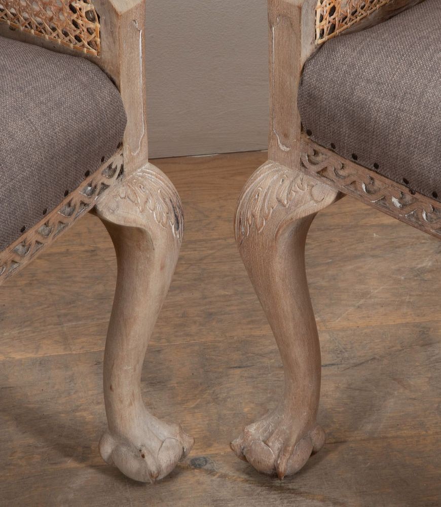 Pair of 20th Century English Bergère Armchairs CH3641163