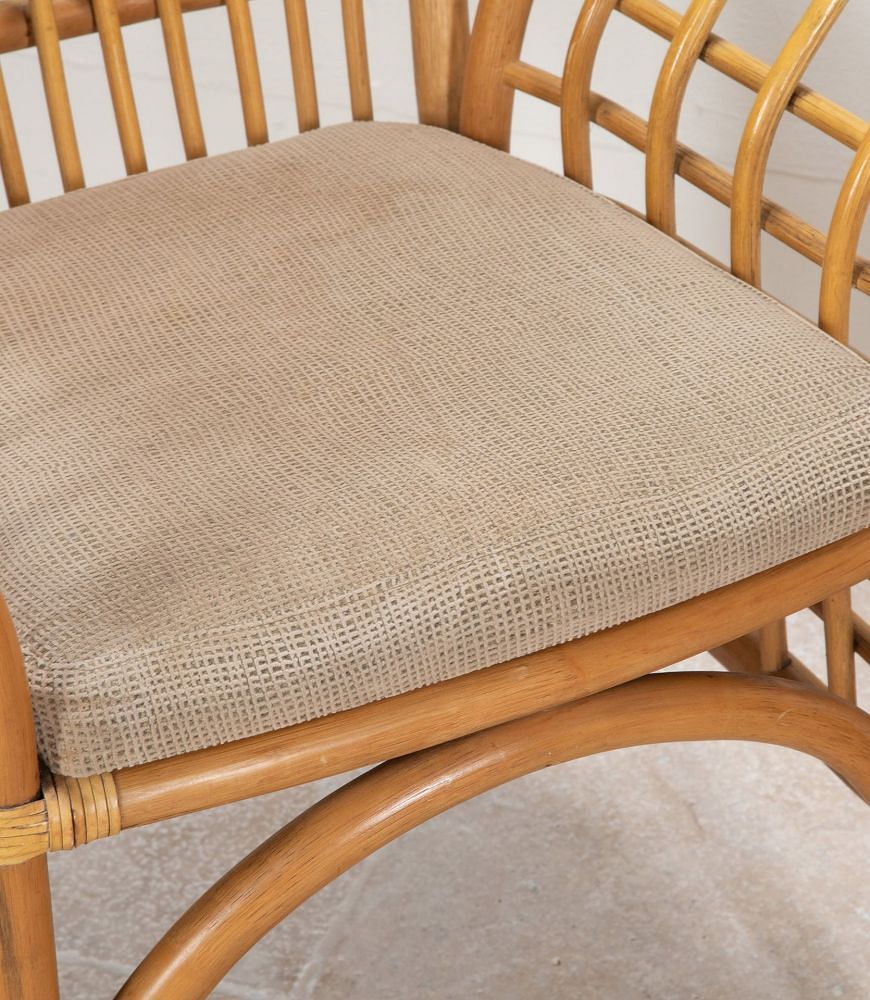 Pair of 20th Century Spanish Bamboo Berger Armchairs CH3841650