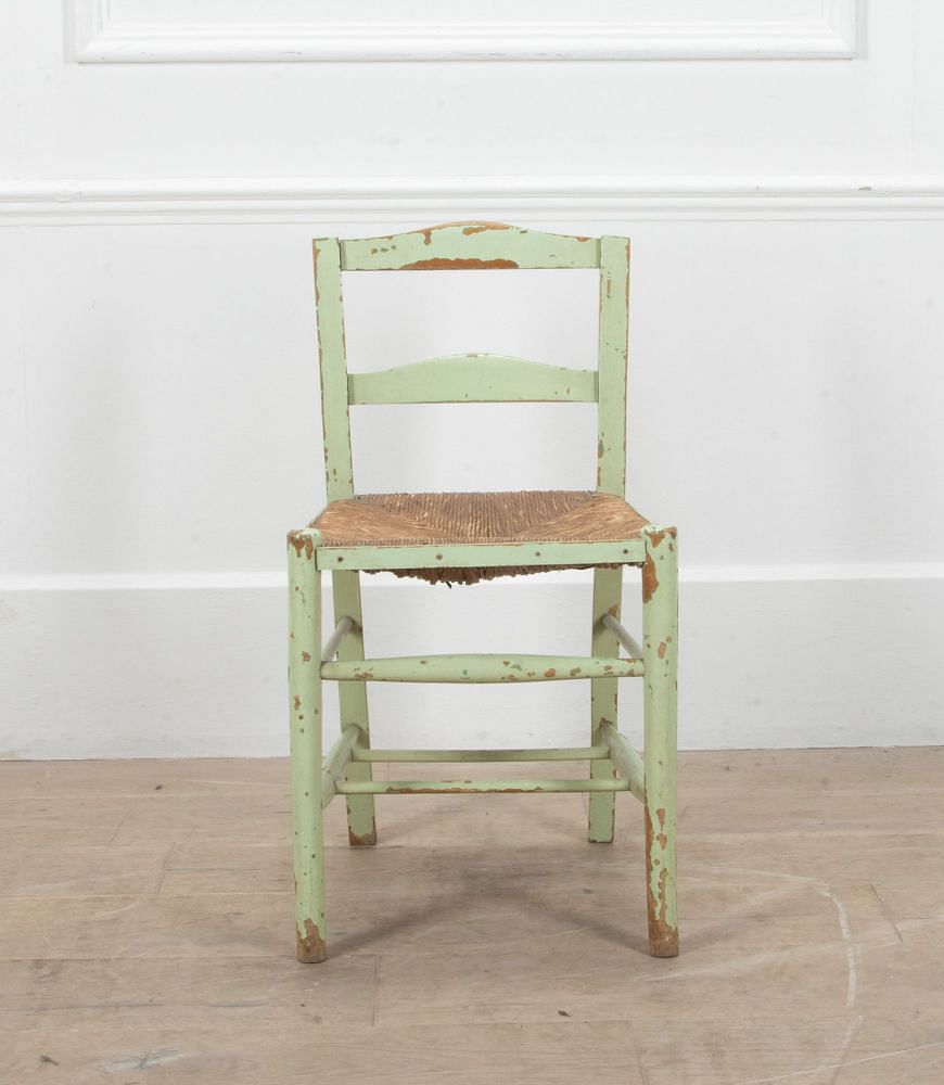 Early 20th Century English Green Painted Child's Chair CH4239884