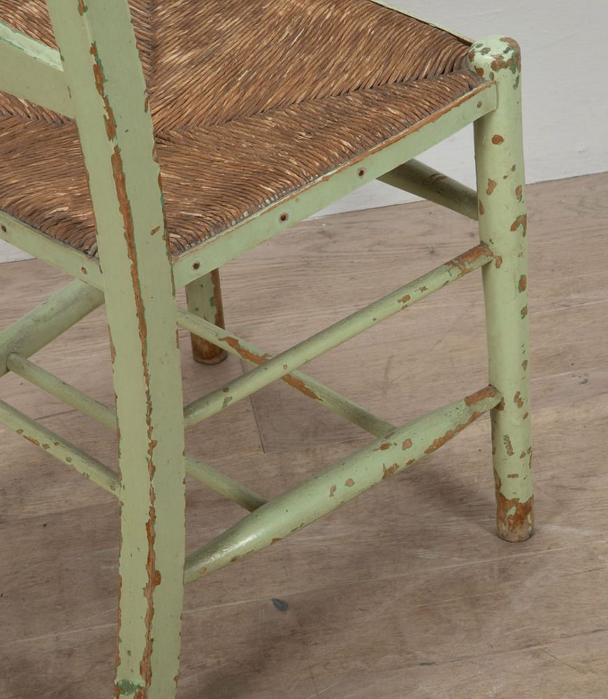 Early 20th Century English Green Painted Child's Chair CH4239884
