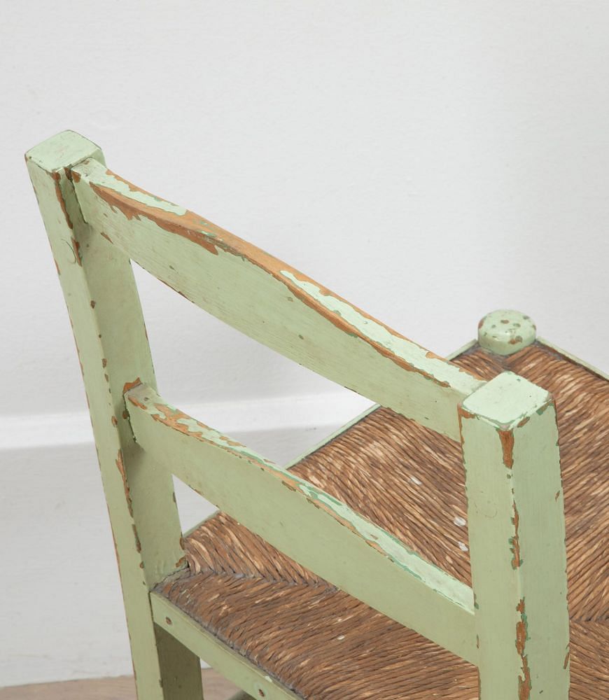 Early 20th Century English Green Painted Child's Chair CH4239884