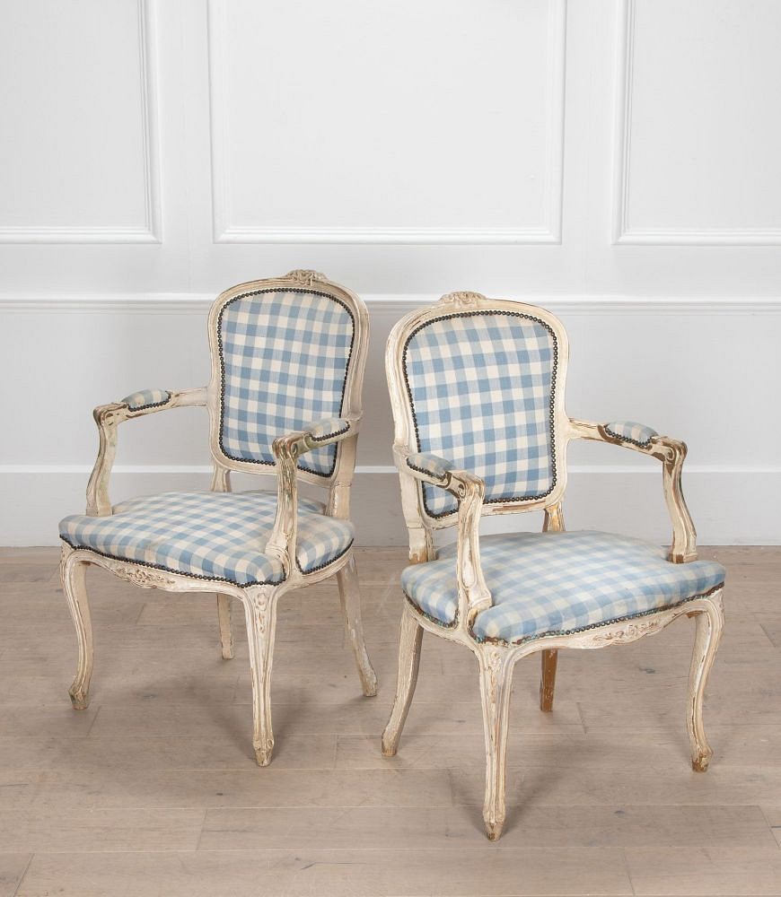 Pair of 19th Century French Bergeres Armchairs CH4439351