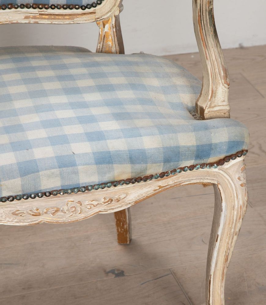 Pair of 19th Century French Bergeres Armchairs CH4439351