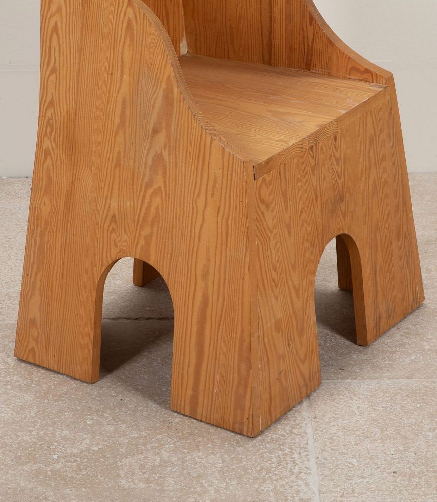 20th Century Italian Mario Ceroli Fratina Chair CH4641837