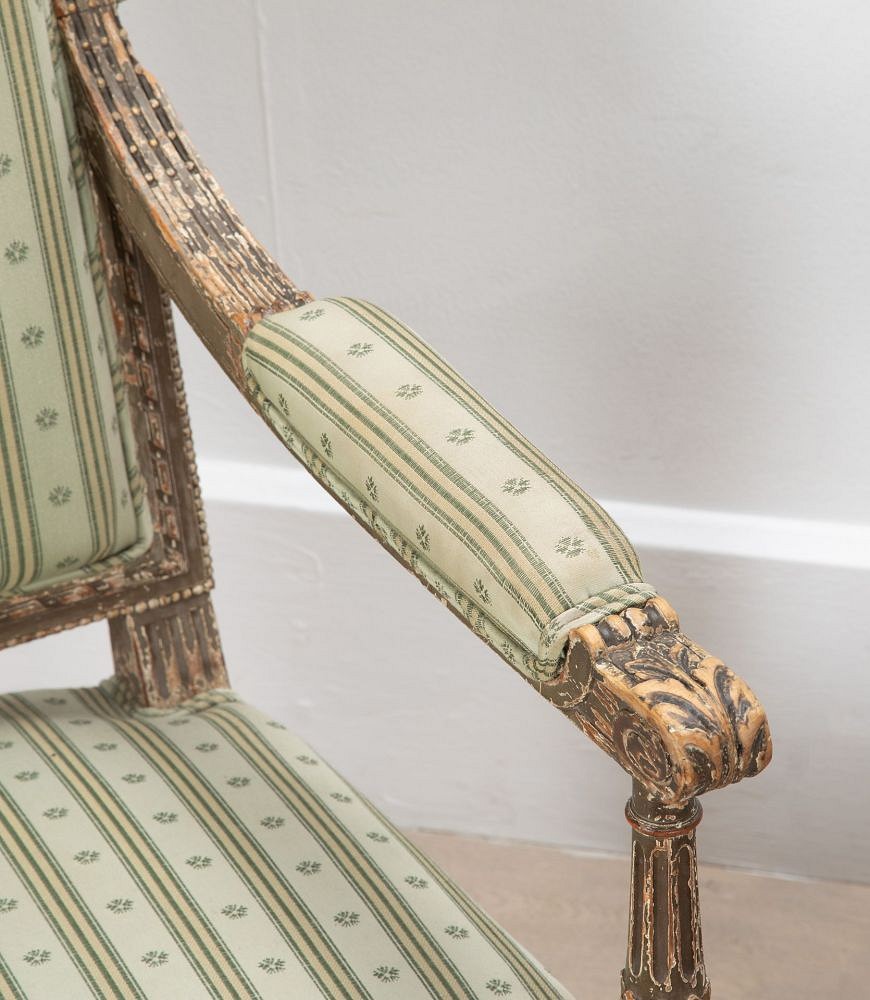 Pair of 19th Century French Painted Chairs CH5236070