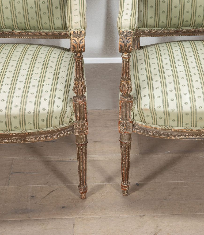 Pair of 19th Century French Painted Chairs CH5236070