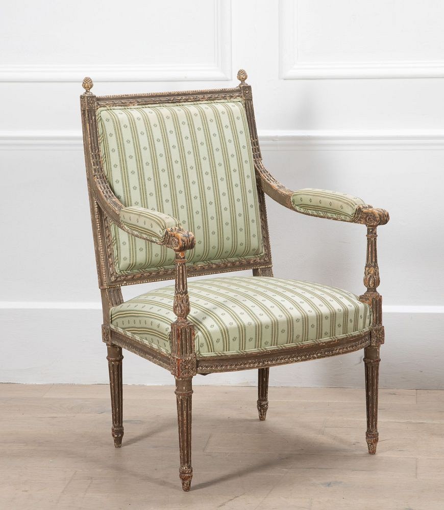 Pair of 19th Century French Painted Chairs CH5236070