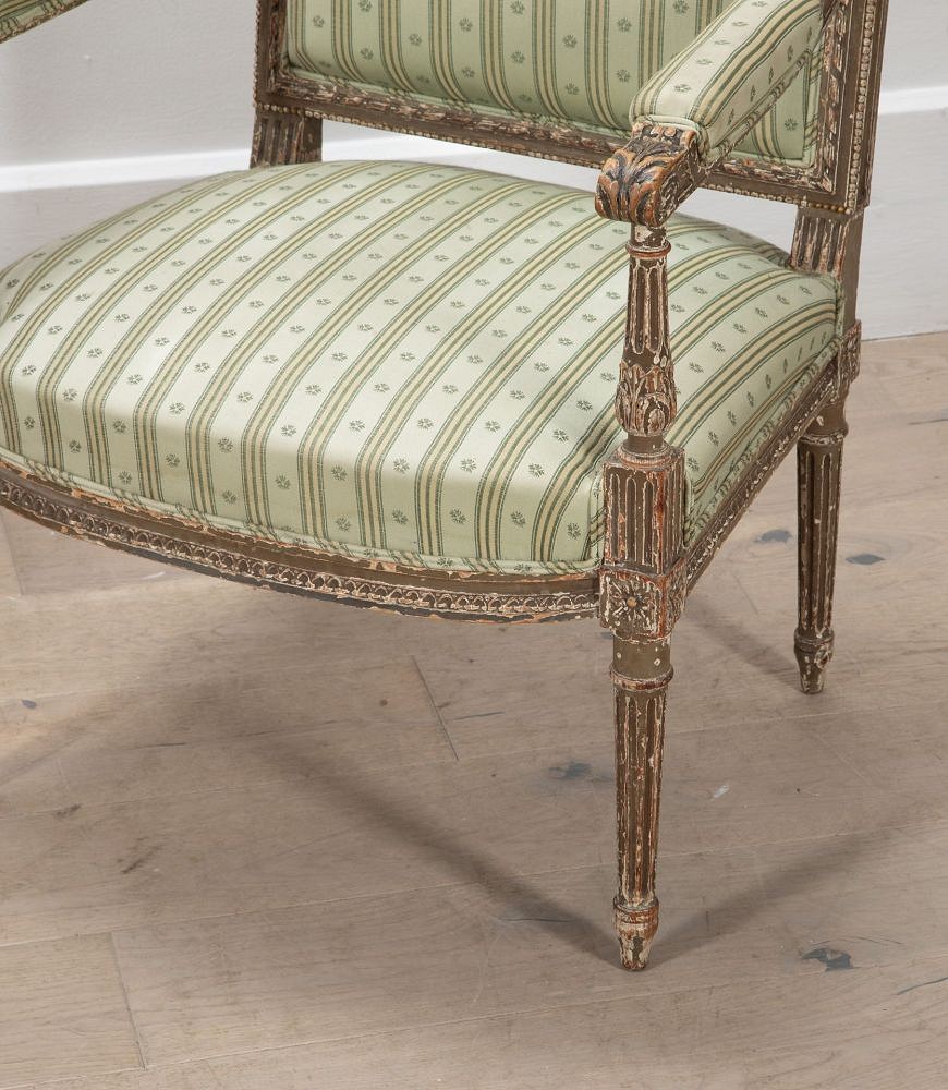 Pair of 19th Century French Painted Chairs CH5236070