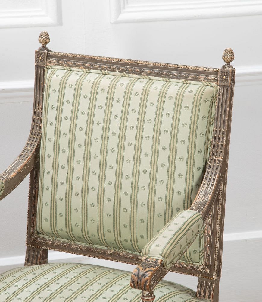 Pair of 19th Century French Painted Chairs CH5236070