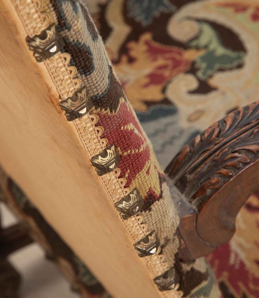 Pair Of French Tapestry Armchairs CH5238162