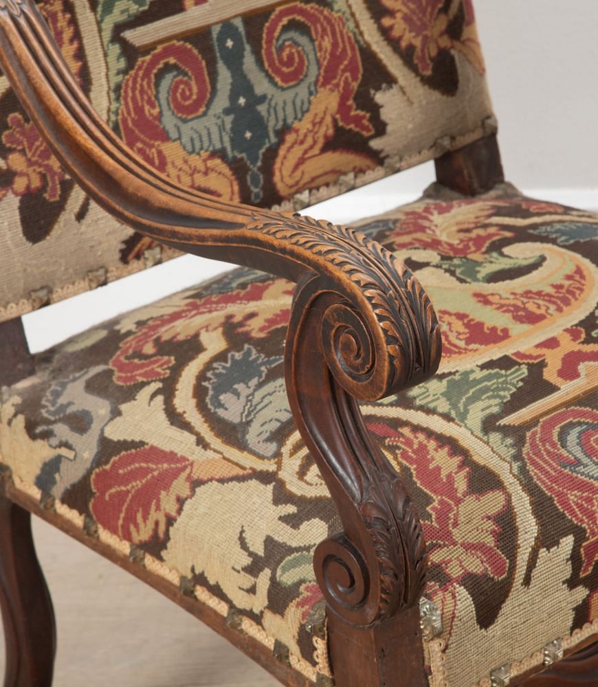 Pair Of French Tapestry Armchairs CH5238162