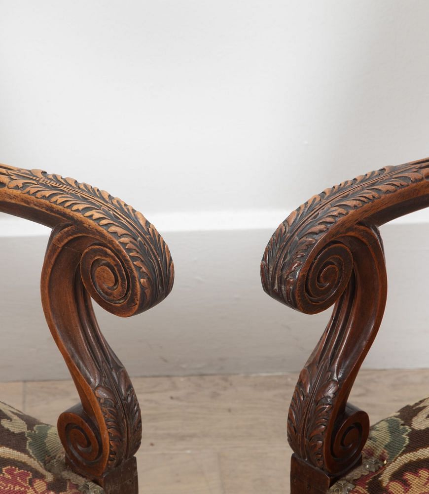 Pair Of French Tapestry Armchairs CH5238162