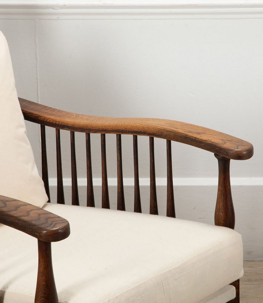 Pair of 19th Century Wylie & Lochhead Reclining Oak Chairs CH7040592