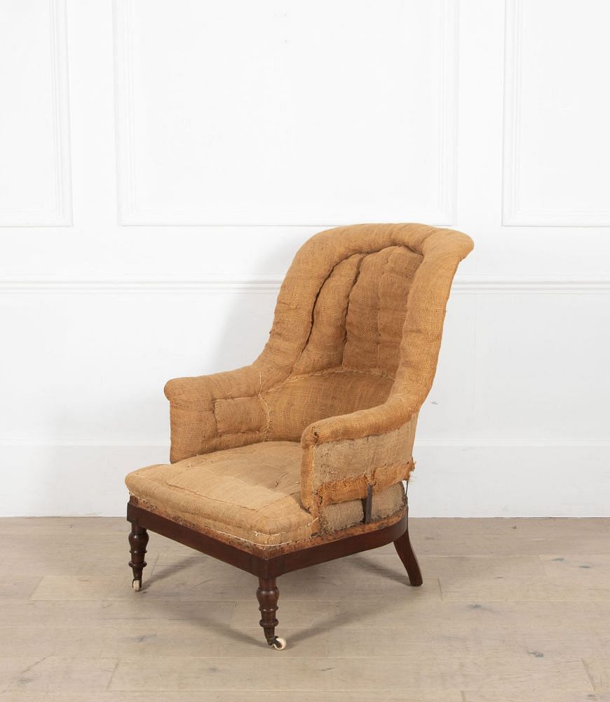 19th Century French Metal Frame Armchair CH7236161