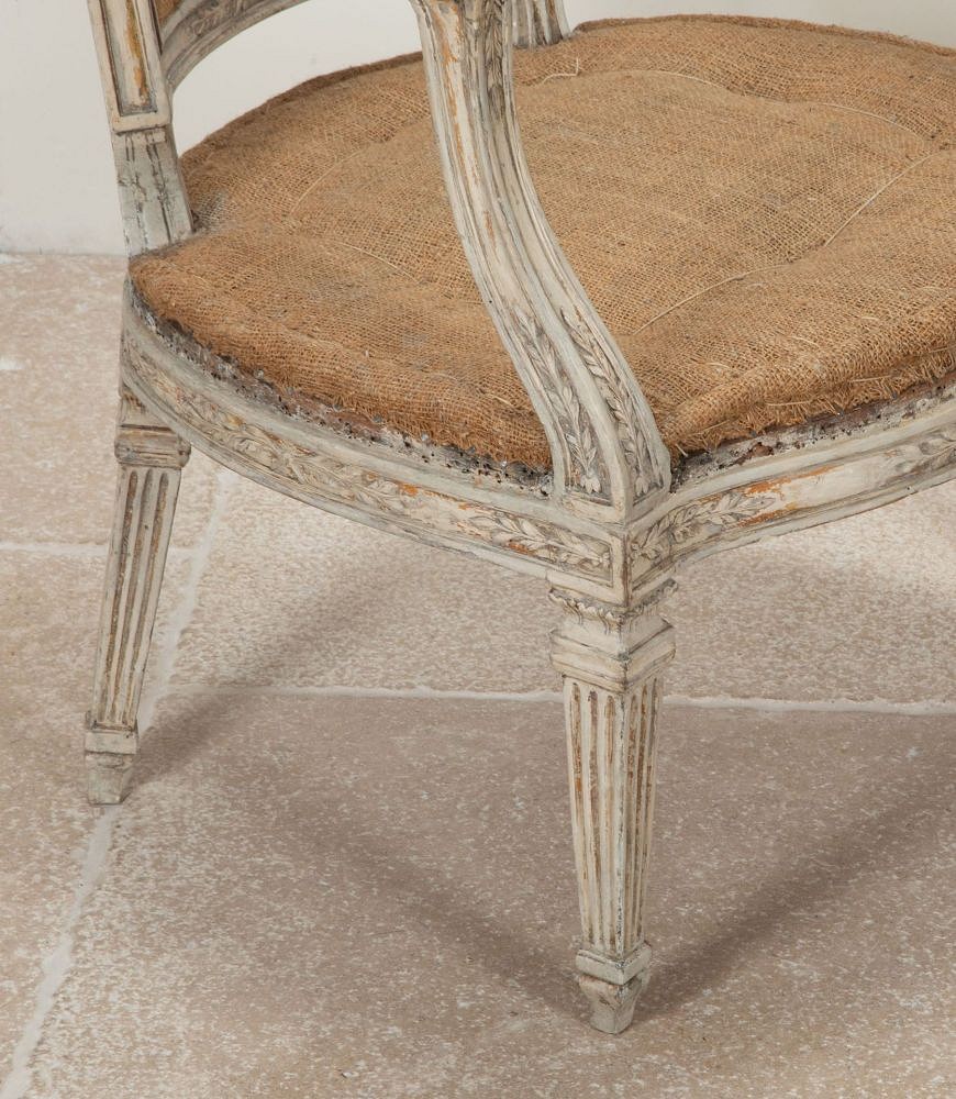 Pair of 19th Century Italian Painted Armchairs CH9242180