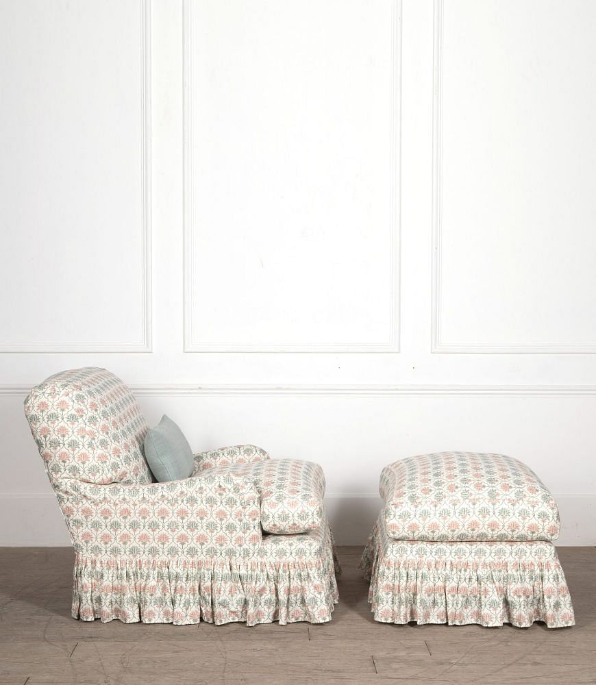 Kingston Armchair | Loose Cover Ruffled Skirt - Made to Order CH9543117